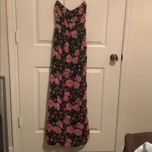 Strapless maxi dress